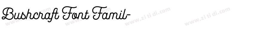 Bushcraft Font Famil字体转换